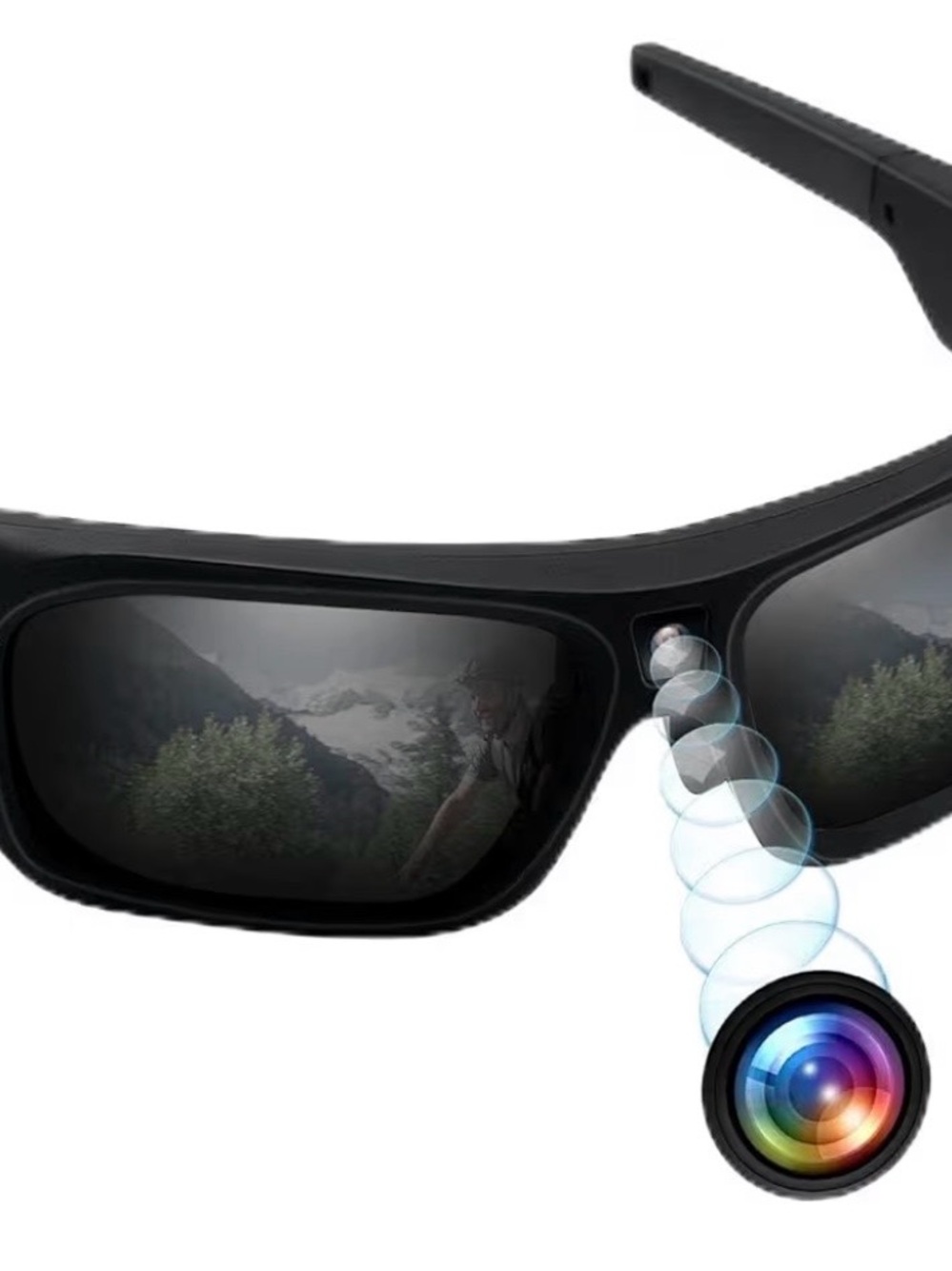 HD 4K Video Camera Sunglasses with UV400 Protection Polarized Lens. **NEW**